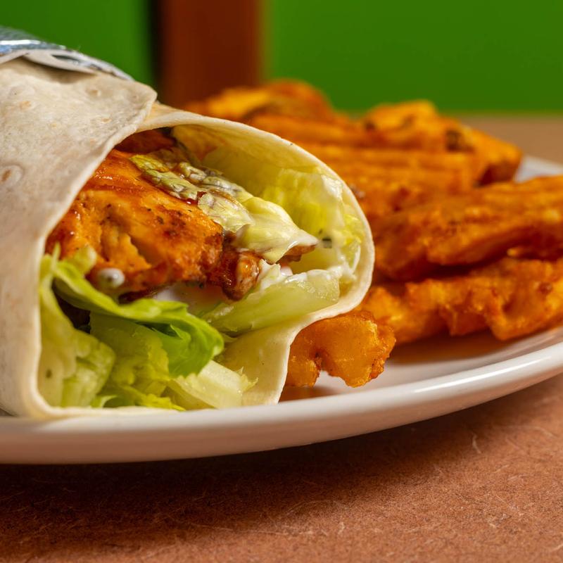 Wraps and fries
